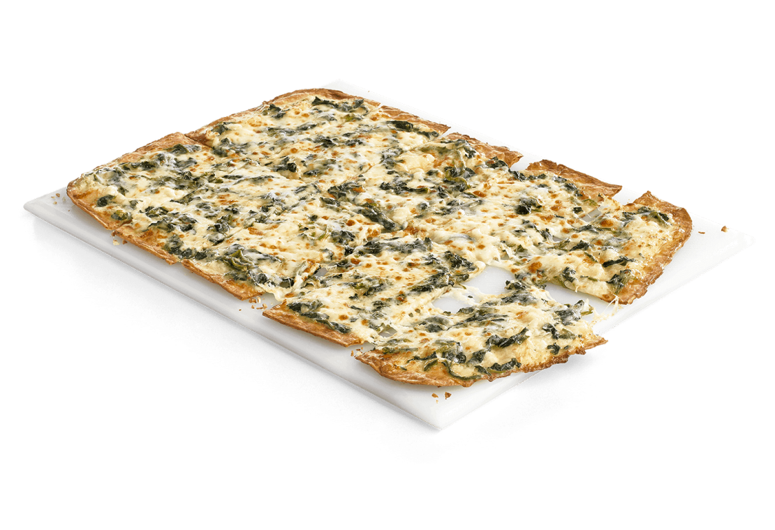 Spinach Alfredo Flatbread Hero